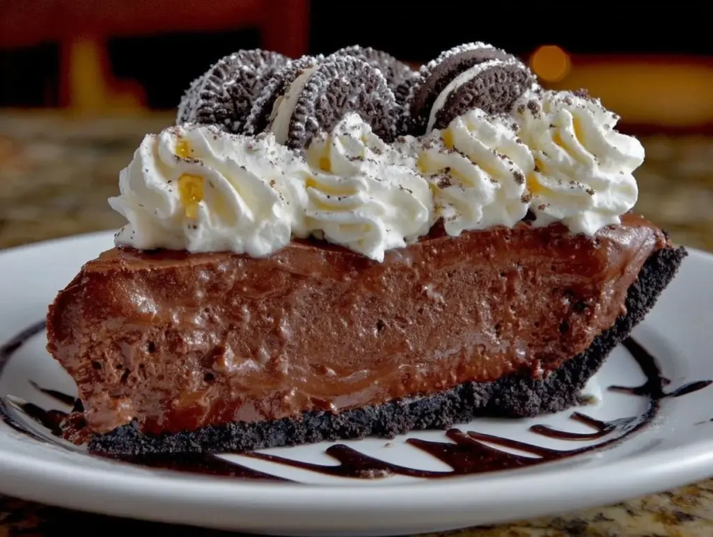 creamy chocolate Oreo pie - featured image