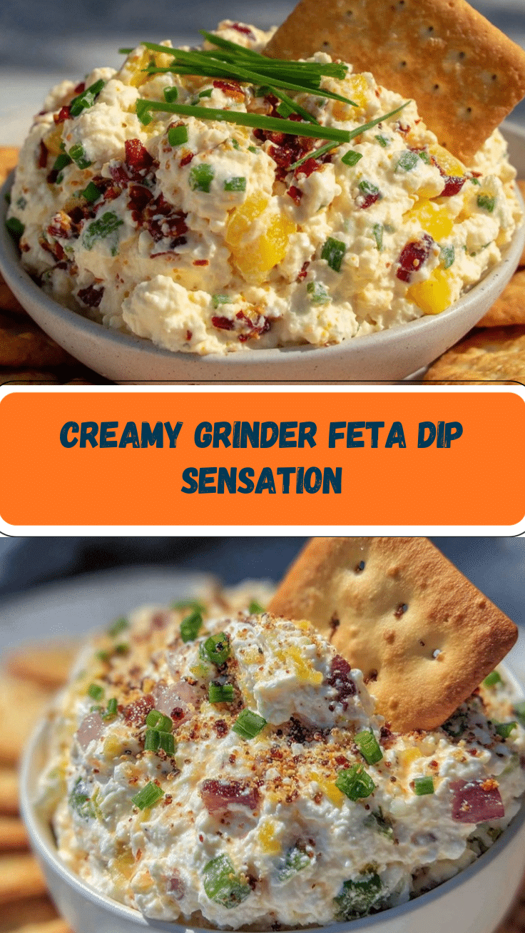 Creamy Grinder Feta Dip recipe