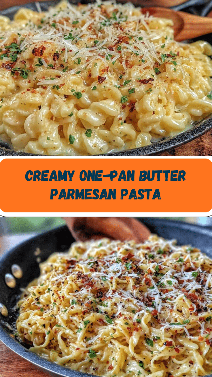 Creamy One-Pan Butter Parmesan Pasta recipe