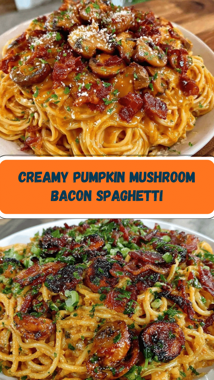 creamy pumpkin mushroom spaghetti recipe
