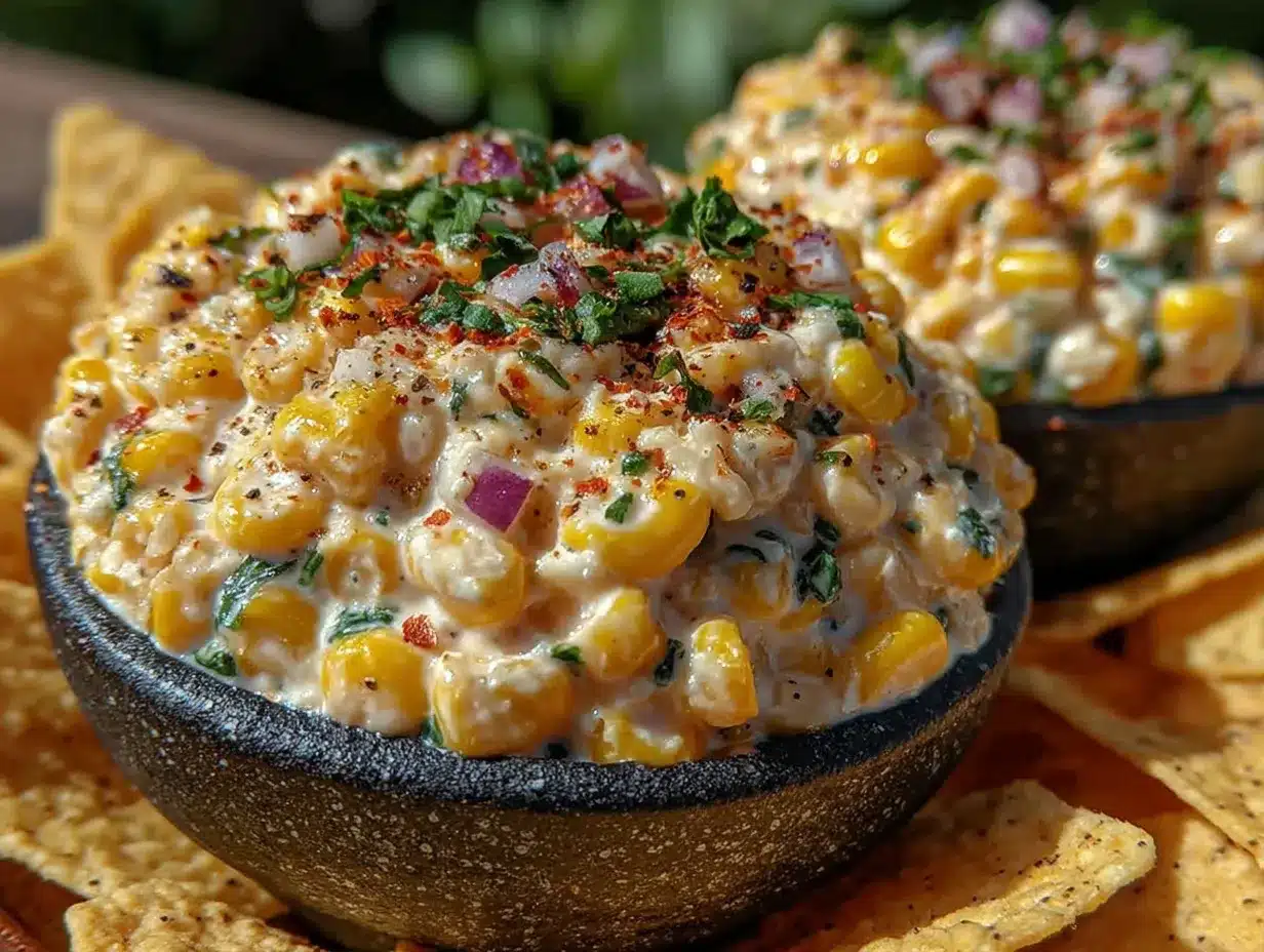creamy street corn dip preparation steps