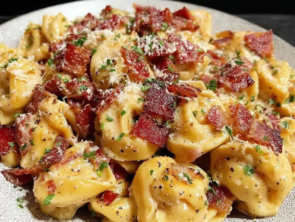 Creamy Tortellini Carbonara - featured image