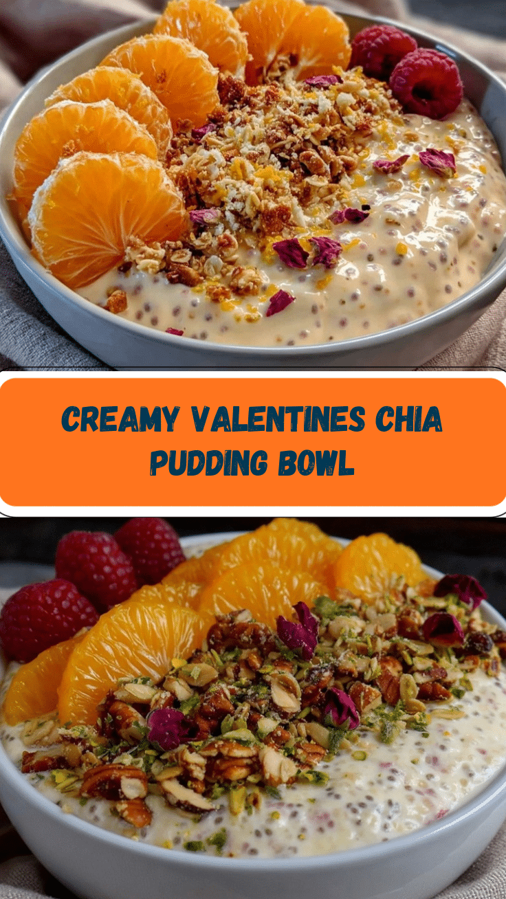creamy valentines chia pudding bowl recipe