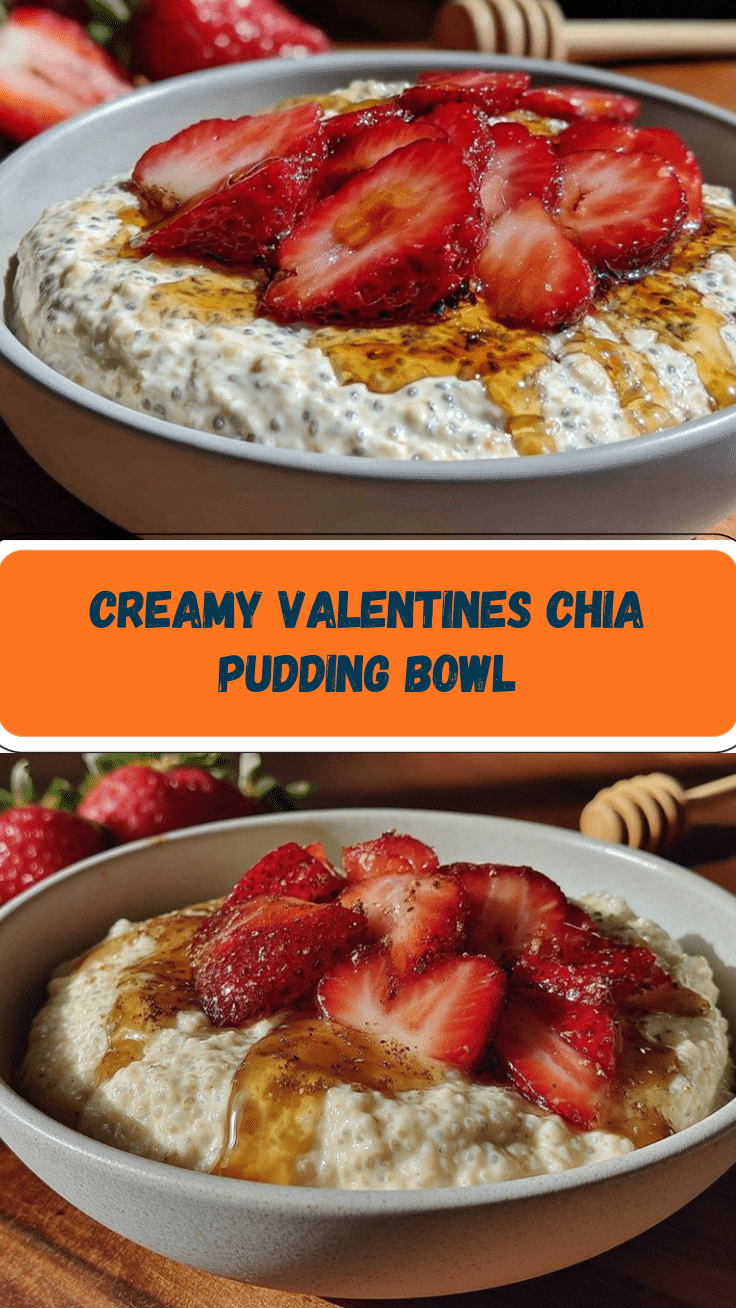 creamy valentines chia pudding bowl recipe