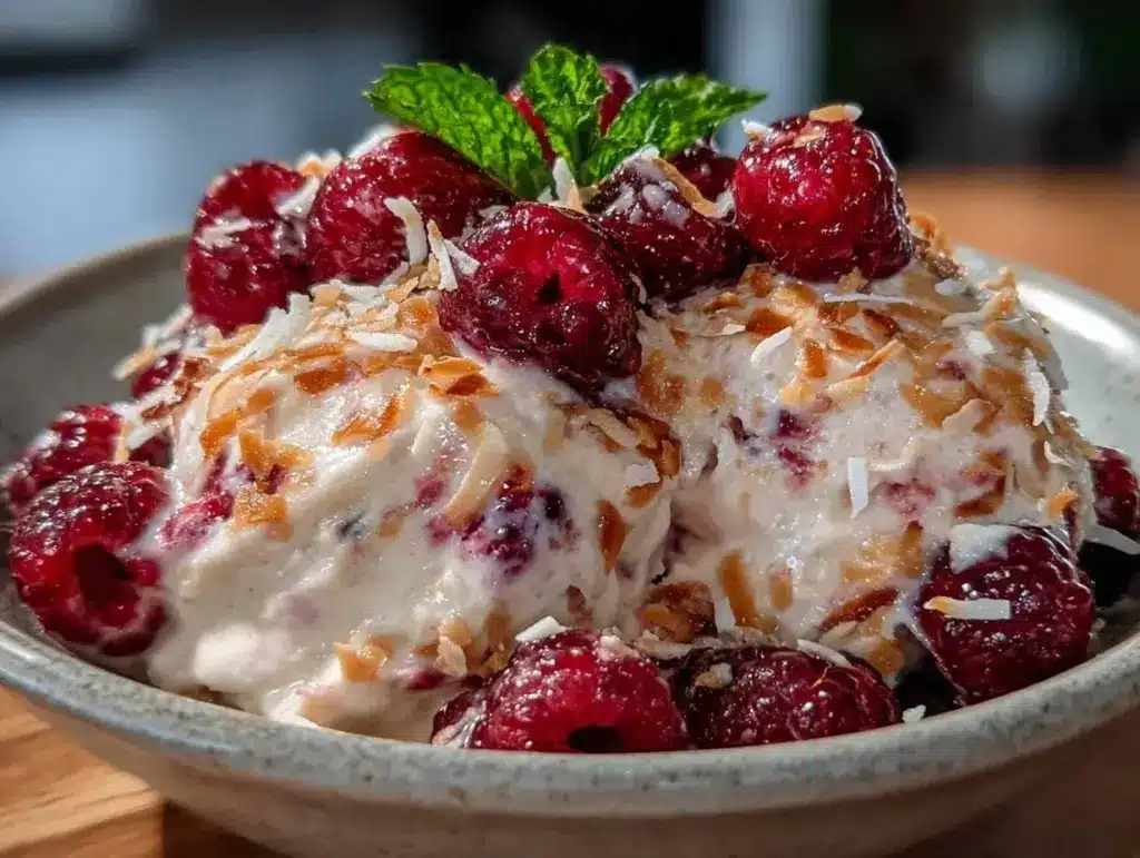 Creamy Valentines Nice Cream Bowl - featured image