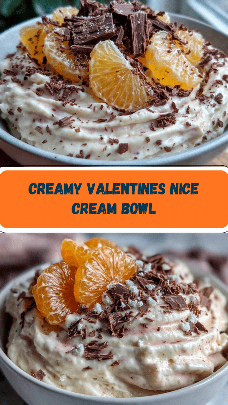 Creamy Valentines Nice Cream Bowl recipe