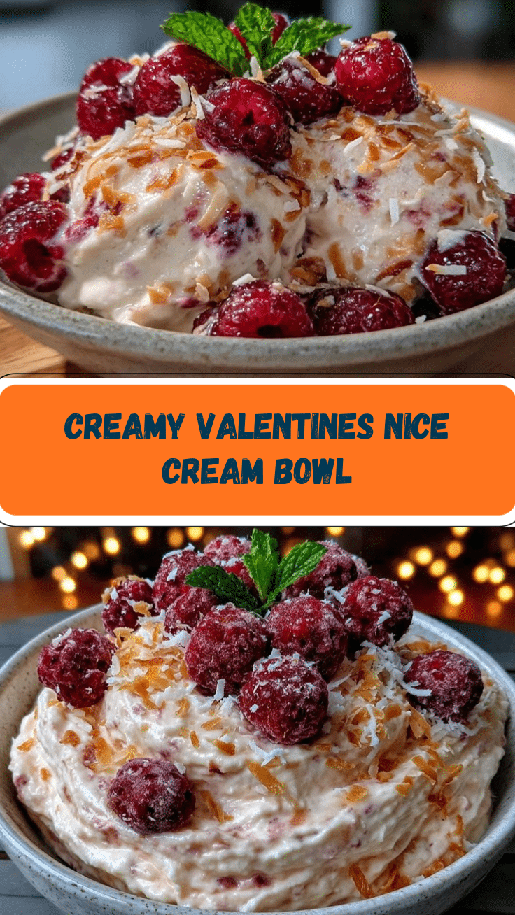 Creamy Valentines Nice Cream Bowl recipe