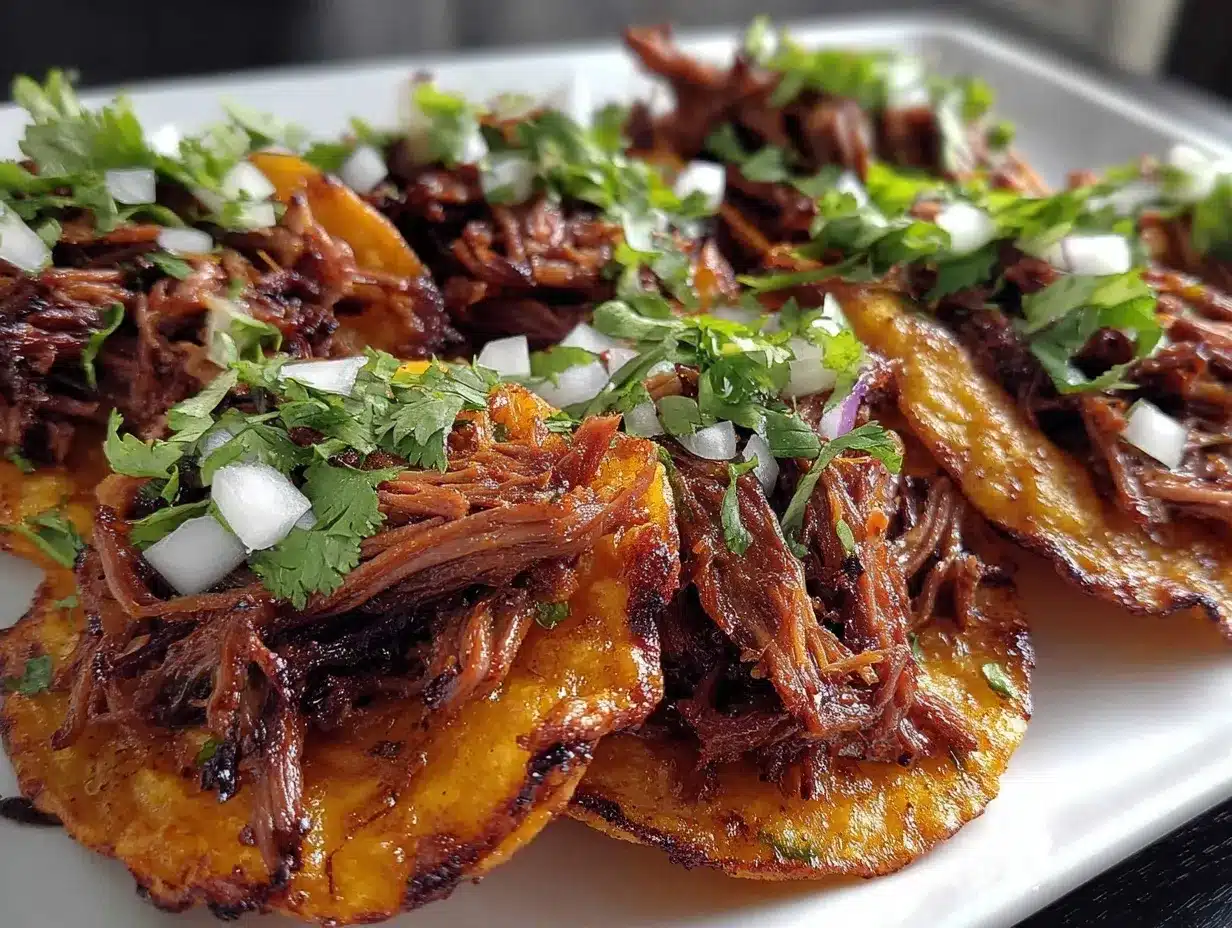 Crispy Crock Pot Birria Tacos preparation steps