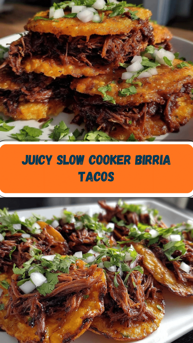 Crispy Crock Pot Birria Tacos recipe