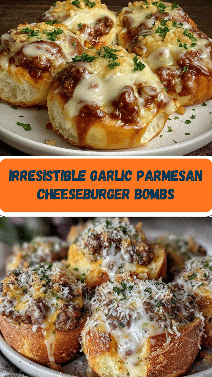 crispy garlic parmesan cheeseburger bombs recipe