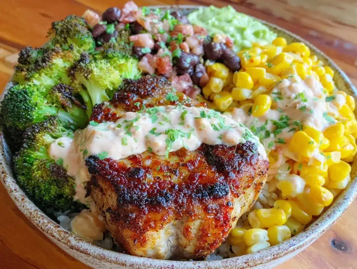 crispy pork chop nourish bowl preparation steps