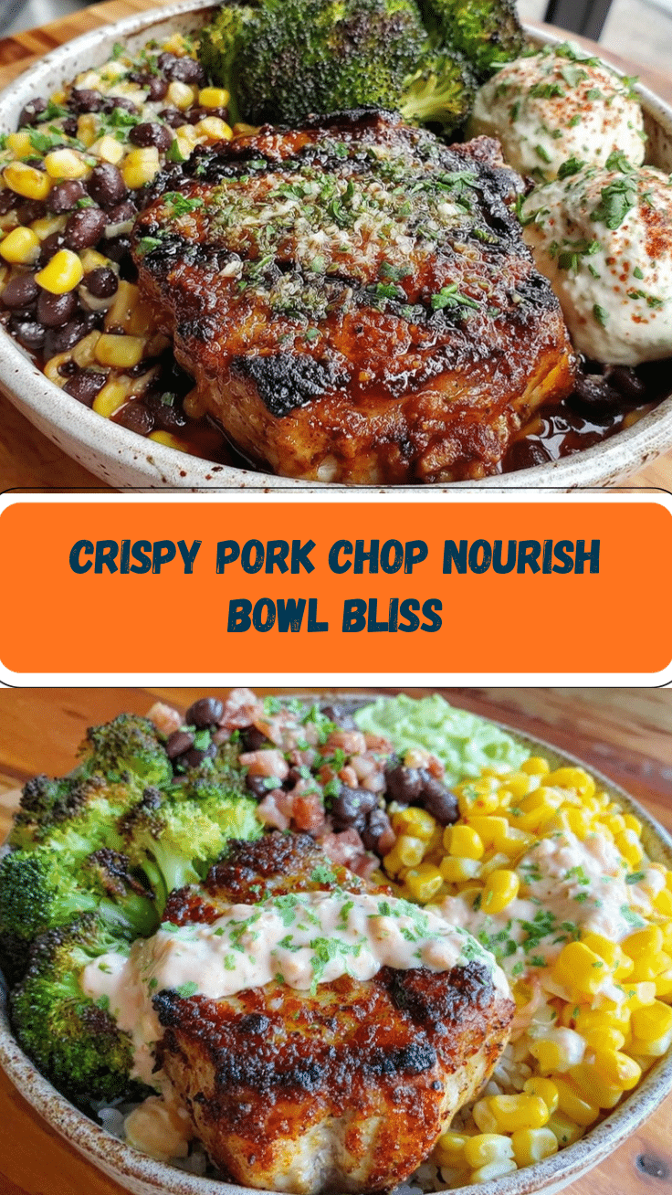 crispy pork chop nourish bowl recipe