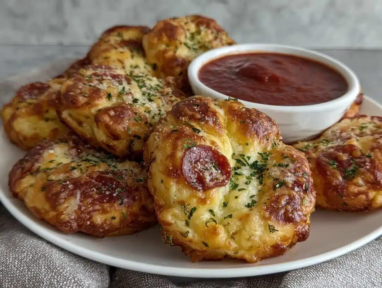 crispy puff pastry pizza bites preparation steps