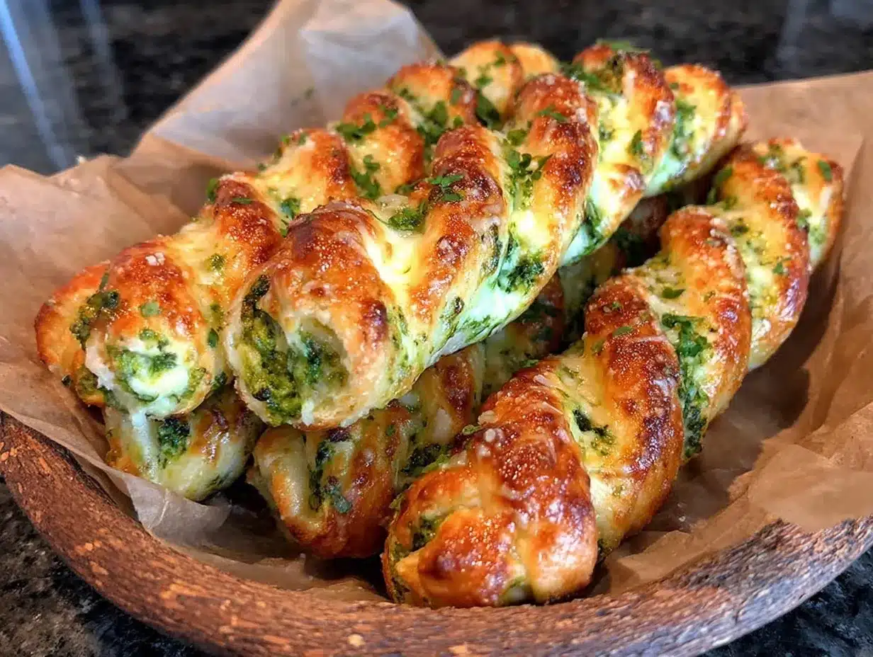 crispy spinach dip breadsticks preparation steps
