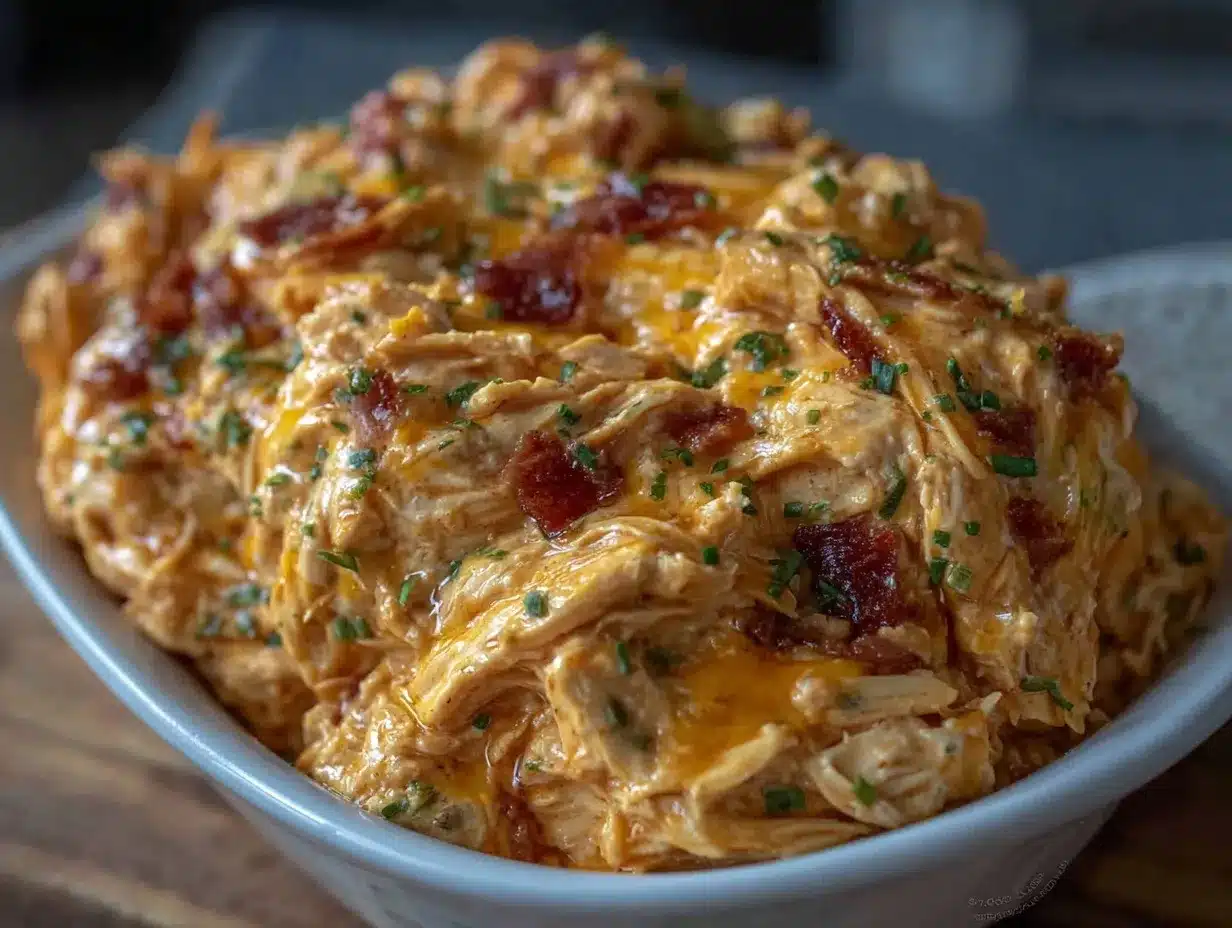 Crockpot Buffalo Chicken Dip preparation steps