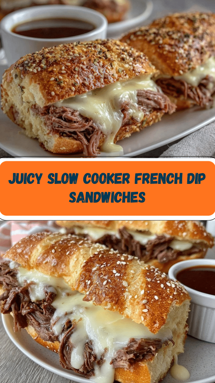 Crockpot French Dip Sandwiches recipe