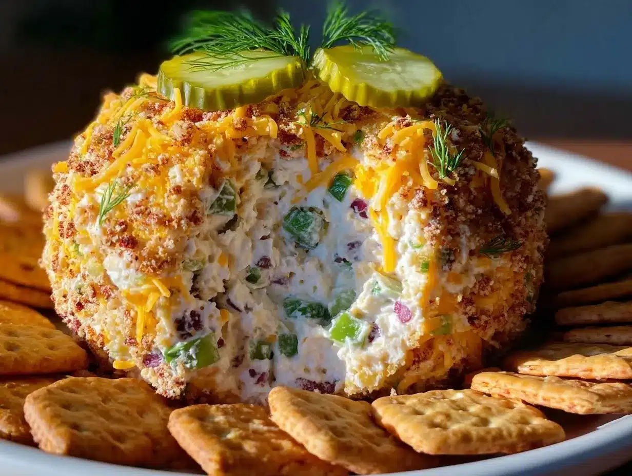 dill pickle cheese ball preparation steps