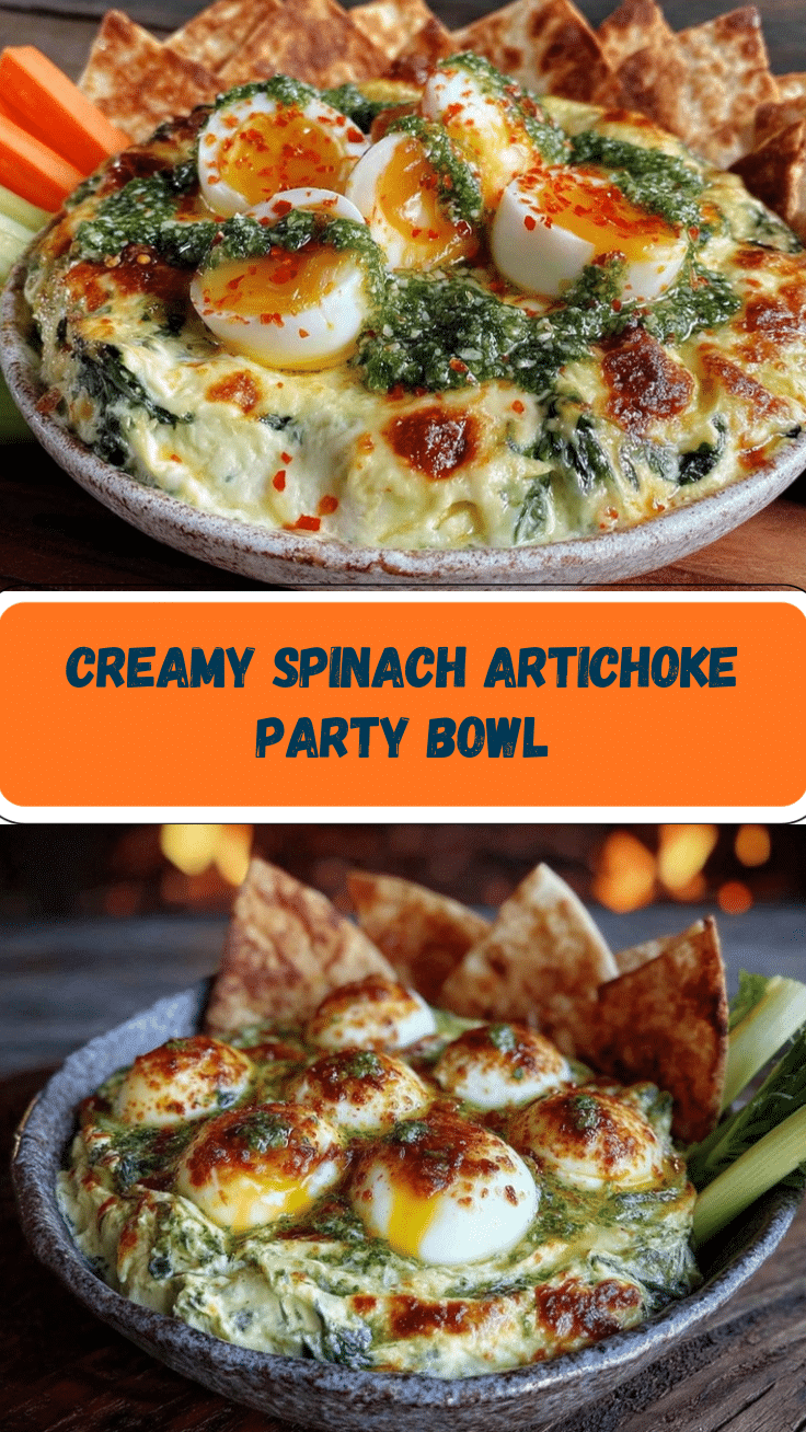 easy spinach-artichoke party bowl recipe