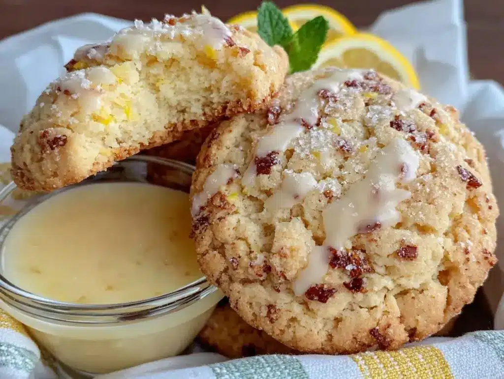 fluffy lemon cookies - featured image
