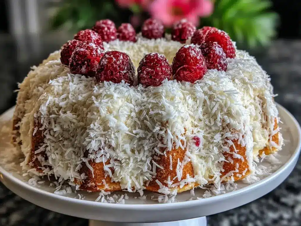 Fluffy Snowball Cake - featured image