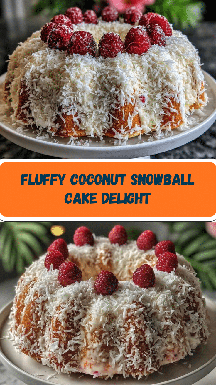 Fluffy Snowball Cake recipe