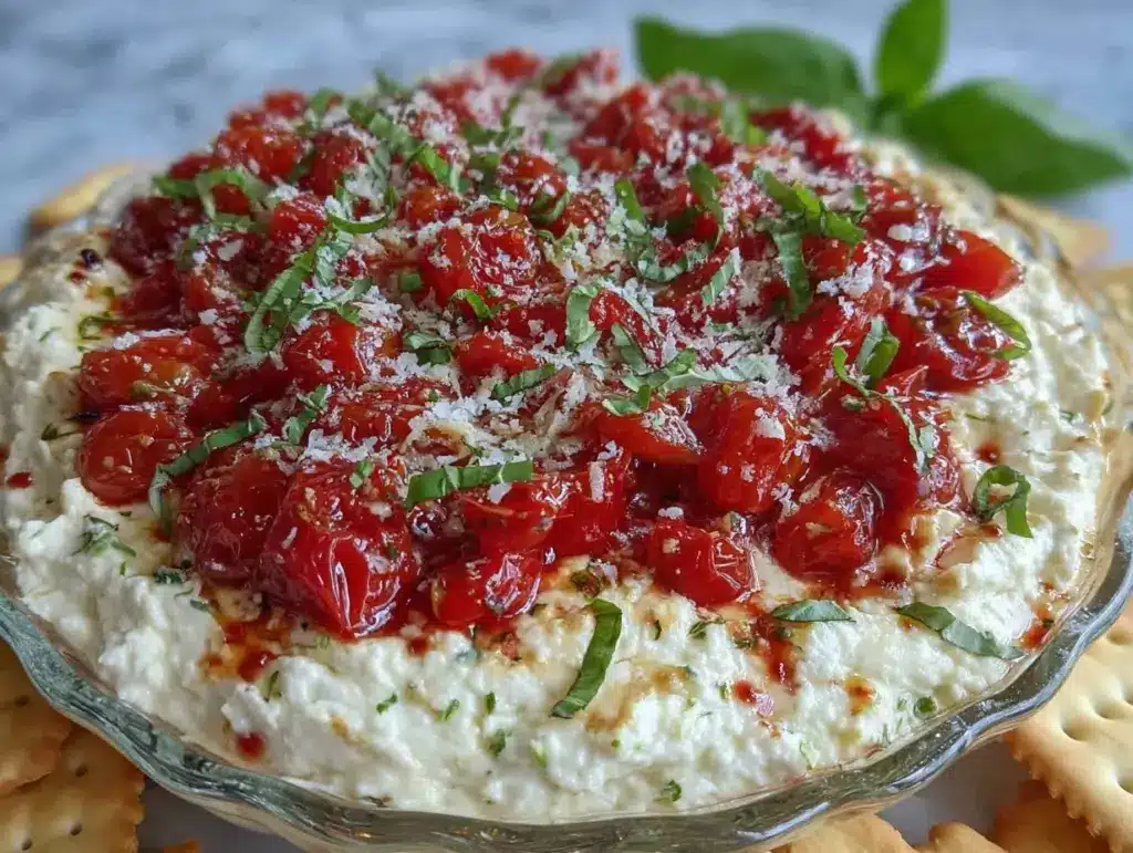fresh bruschetta dip - featured image