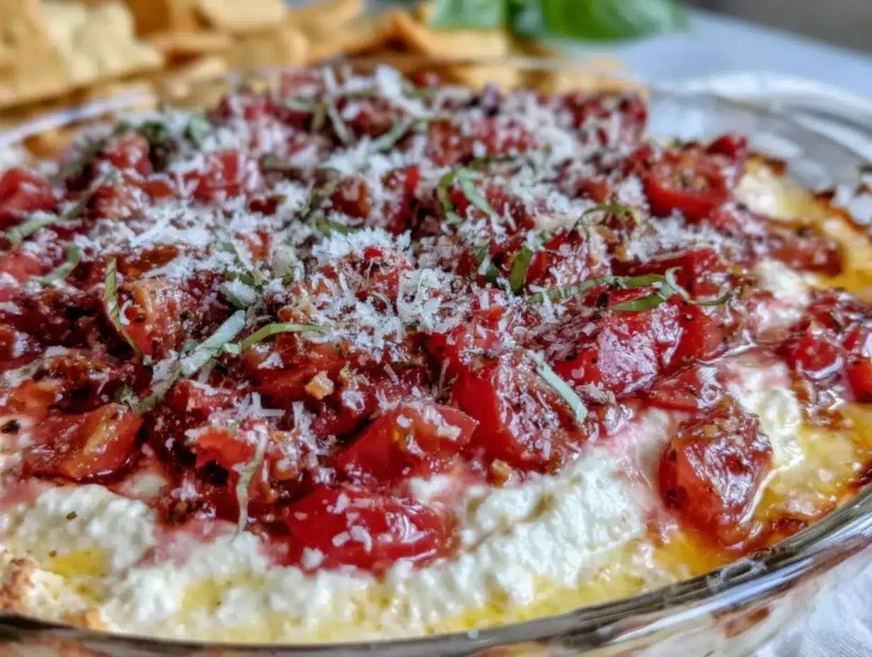 fresh bruschetta dip preparation steps