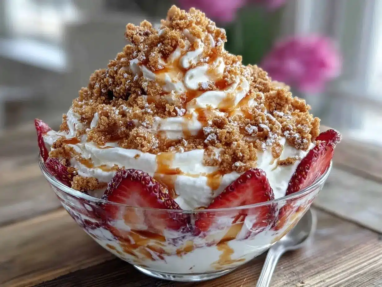 fresh greek yogurt bowl preparation steps