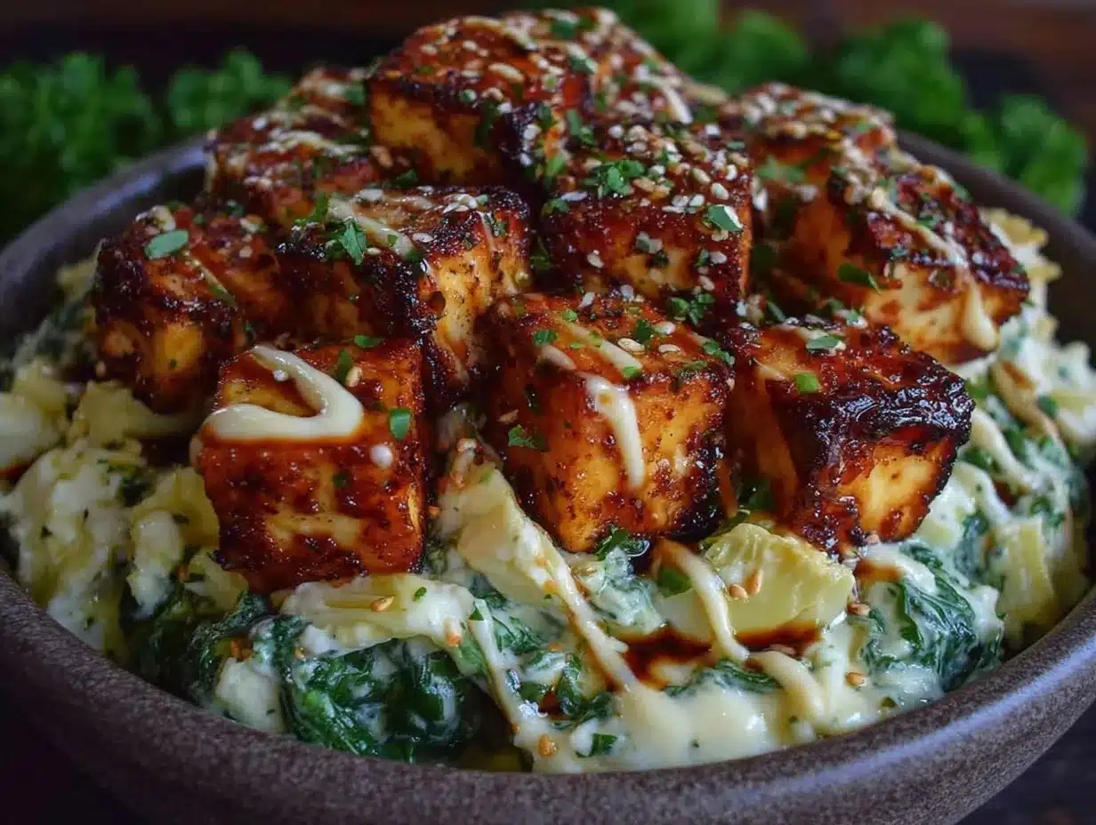 gameday spinach-artichoke bowl preparation steps
