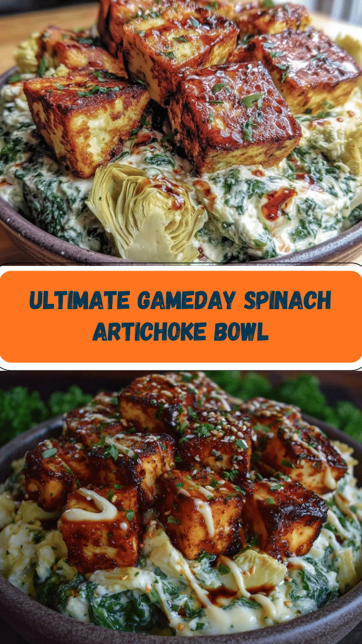 gameday spinach-artichoke bowl recipe