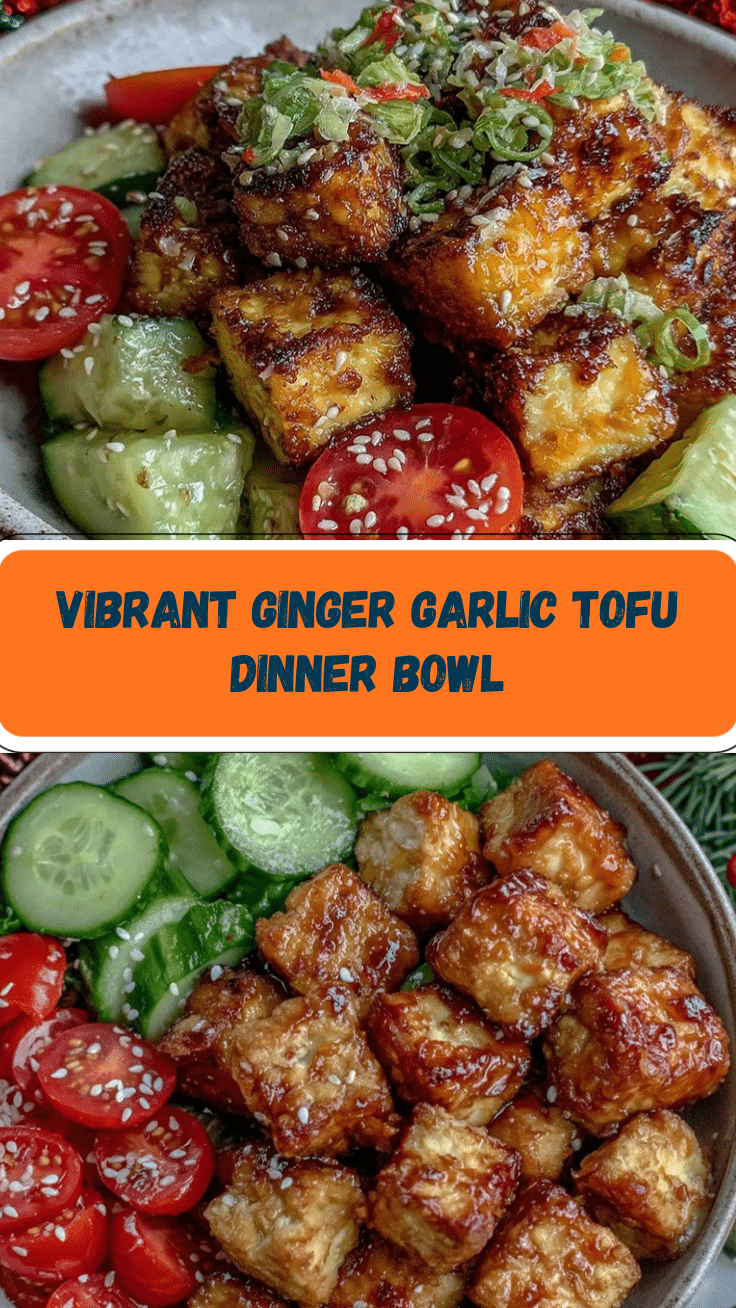 ginger garlic tofu dinner bowl recipe