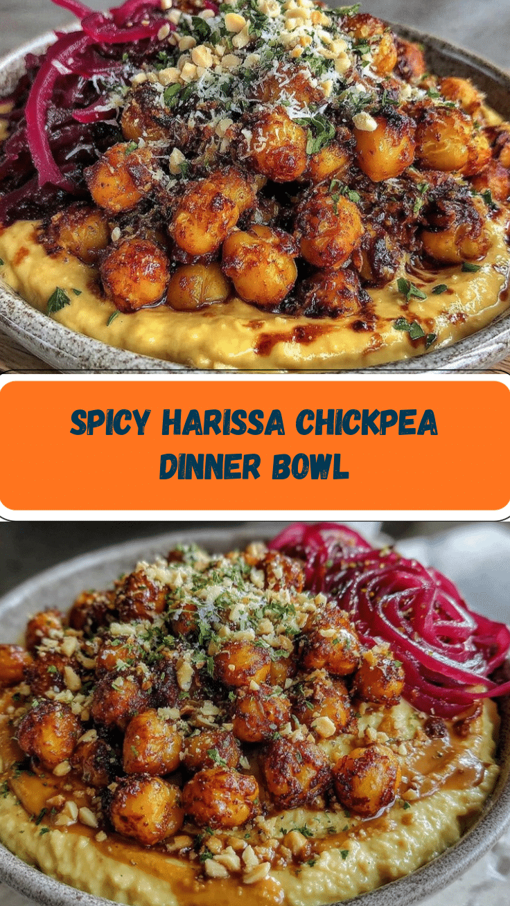 harissa chickpea dinner bowl recipe