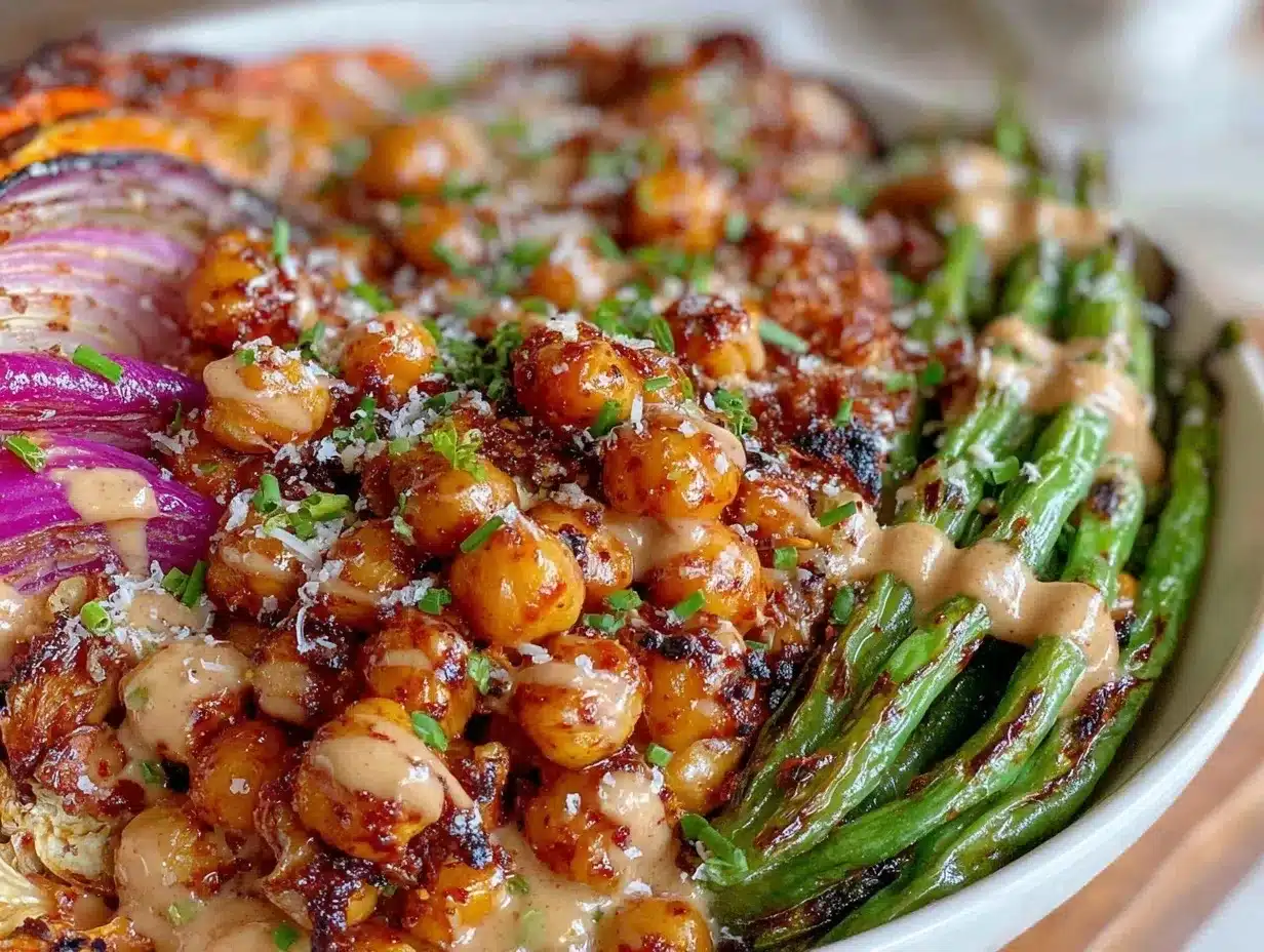 harissa chickpeas peanut-ginger bowl preparation steps