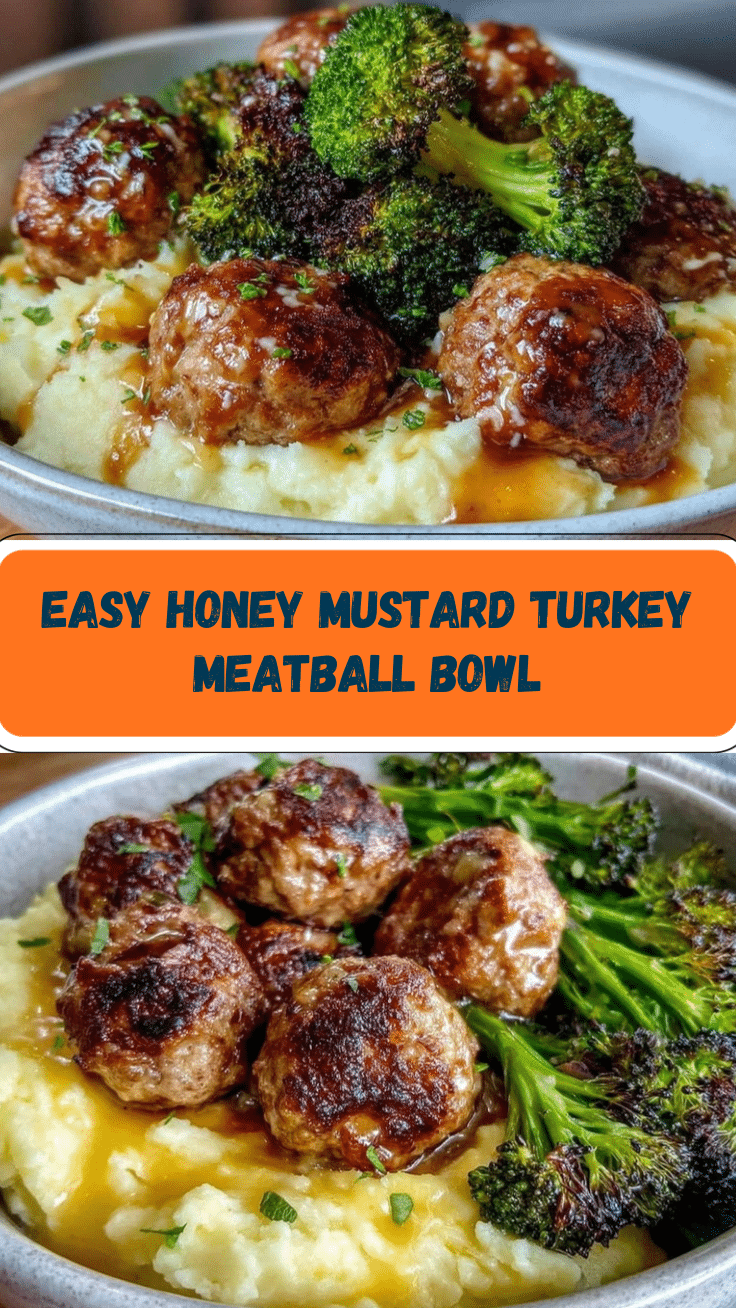 honey mustard turkey meatball bowl recipe