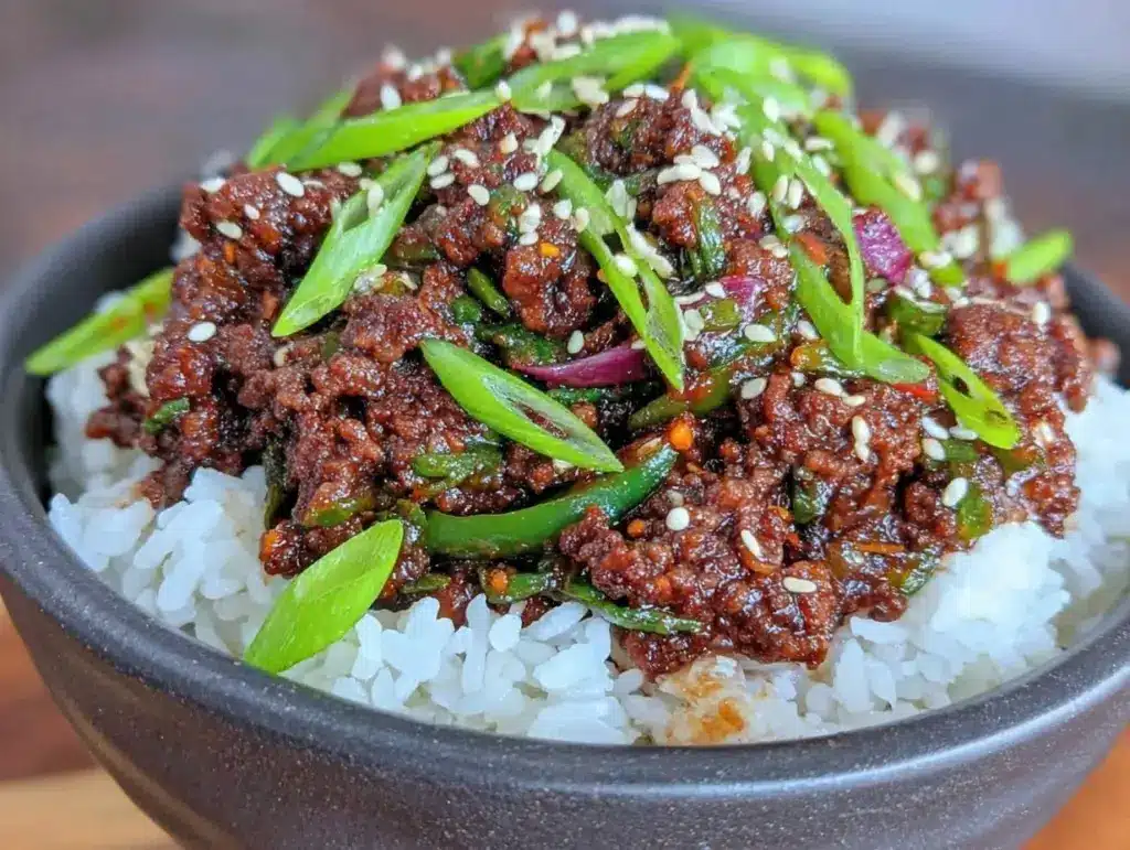 Korean ground beef bowl - featured image