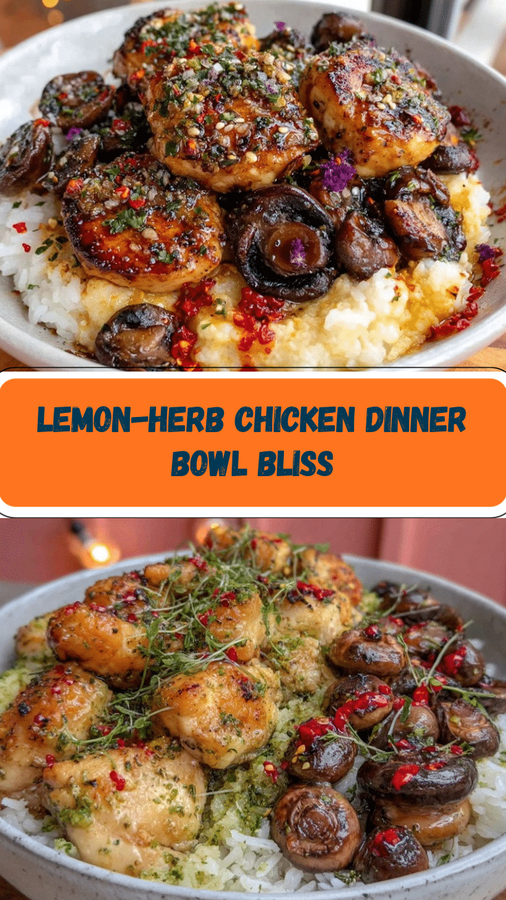 lemon herb chicken dinner bowl recipe