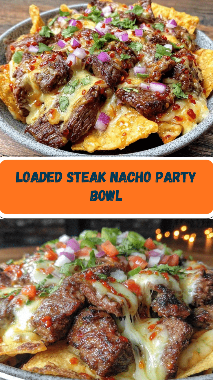 loaded steak nacho party bowl recipe