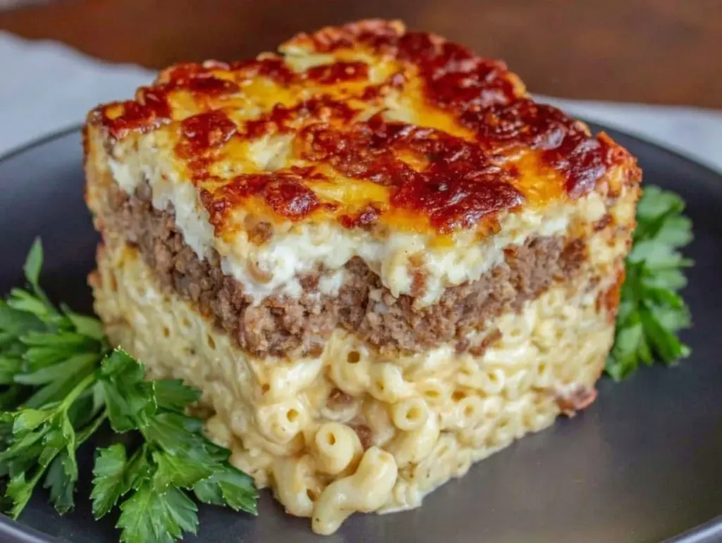 Mac and Cheese Meatloaf Casserole - featured image