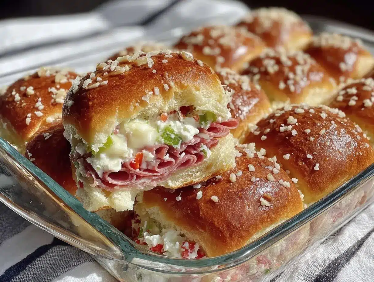 Muffuletta Sliders preparation steps