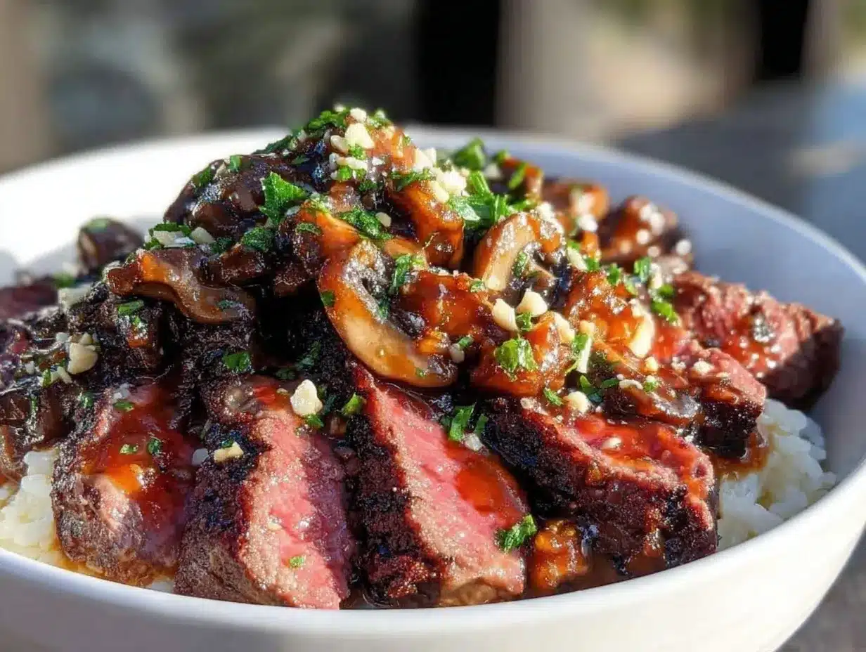 new year’s eve steak dinner bowl preparation steps