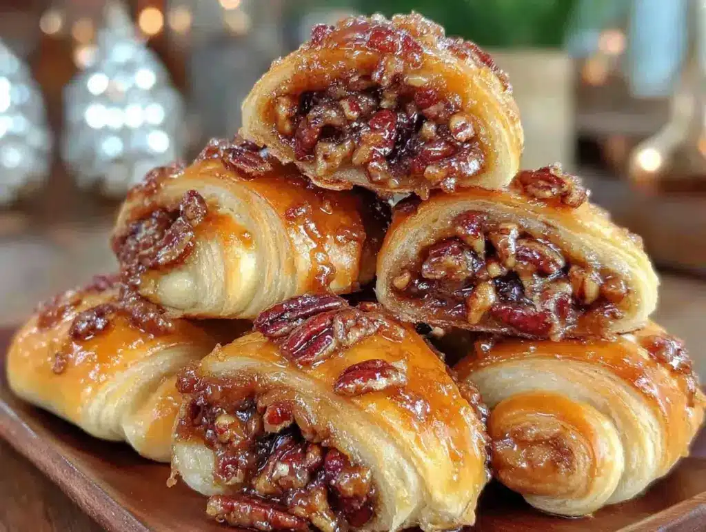 pecan pie crescent rolls - featured image