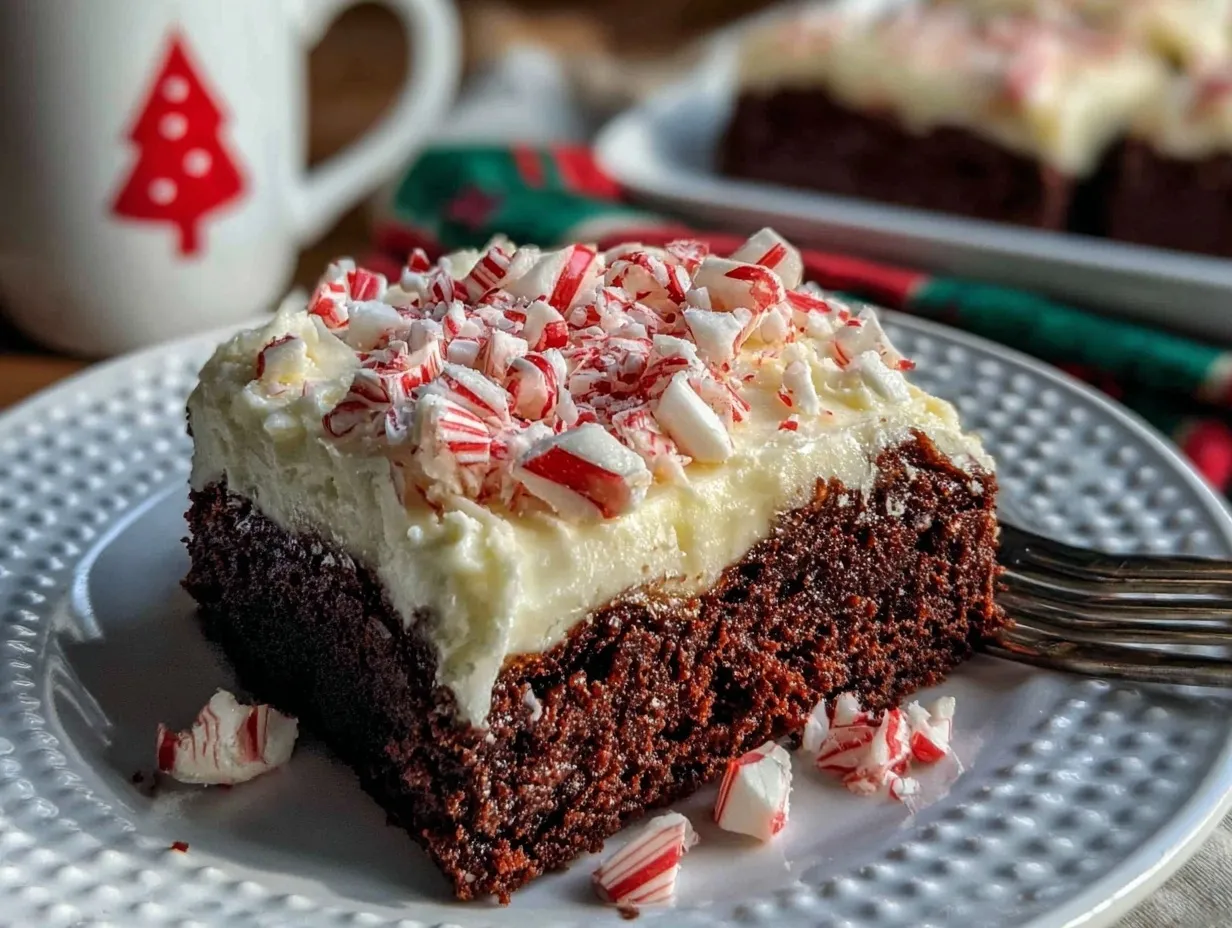 Peppermint Bark Brownies preparation steps