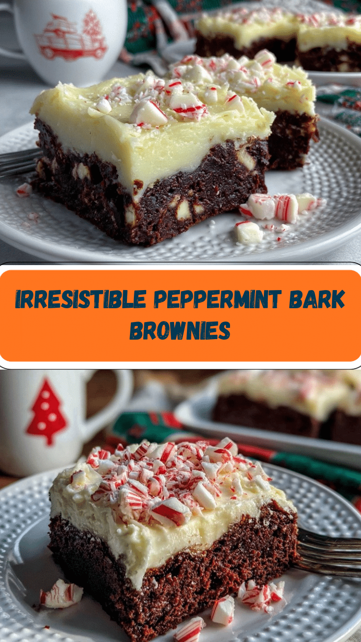 Peppermint Bark Brownies recipe