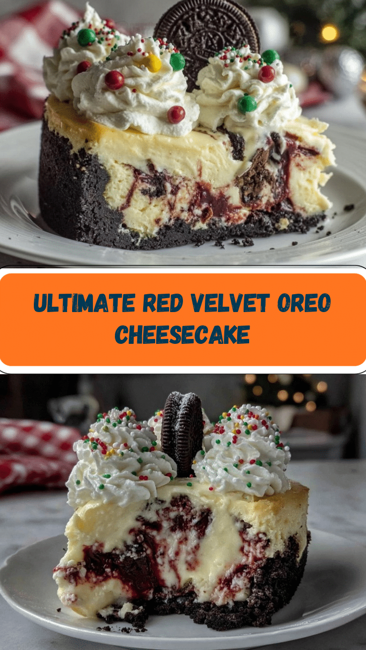 red velvet cheesecake with Oreo crust recipe