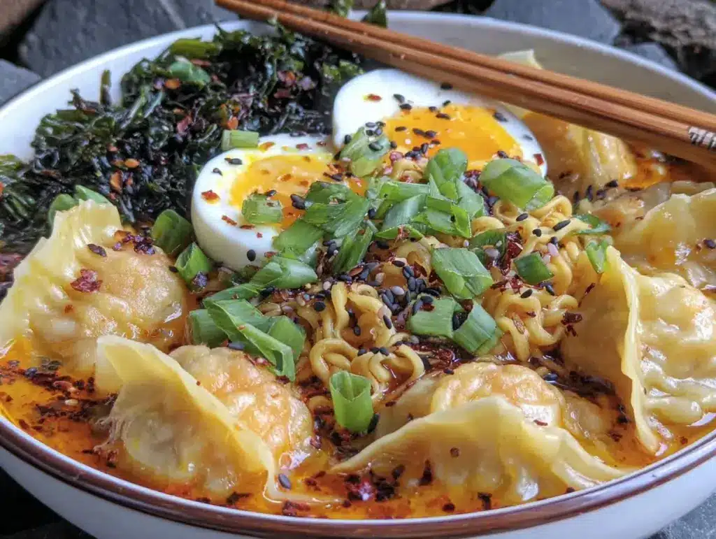 savory dumpling ramen bowl - featured image