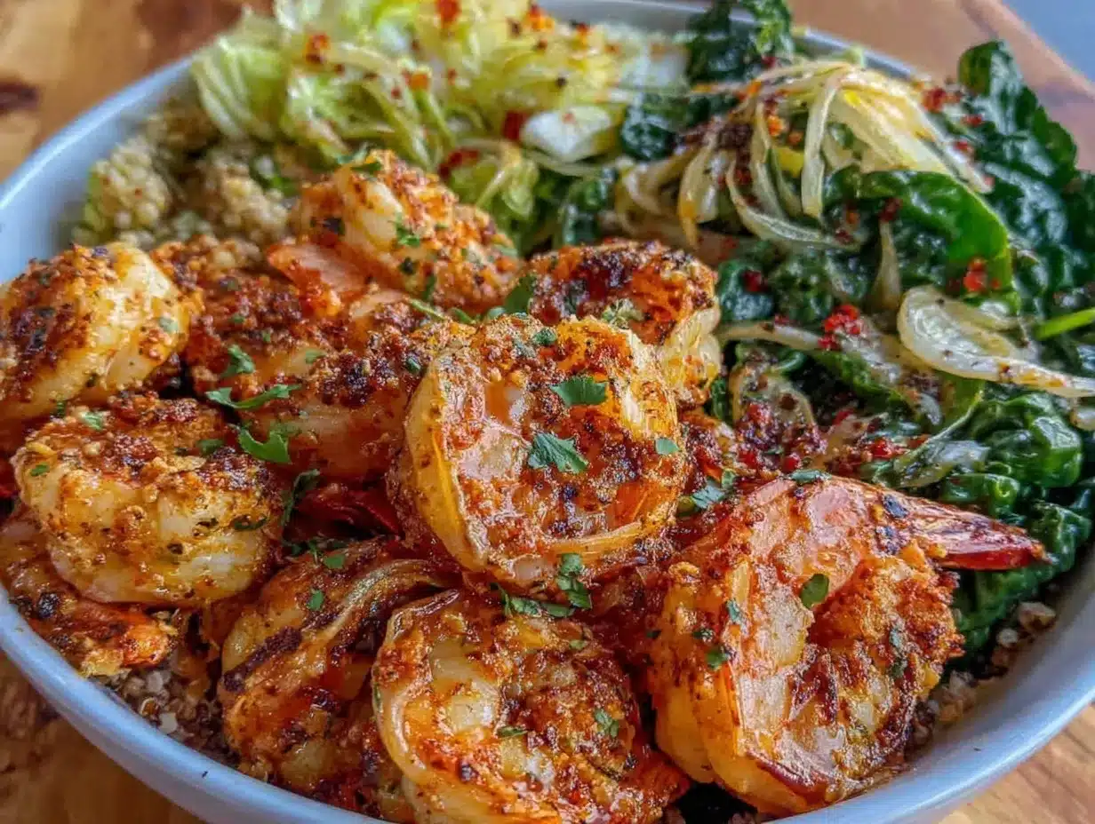 shrimp scampi nourish bowl preparation steps