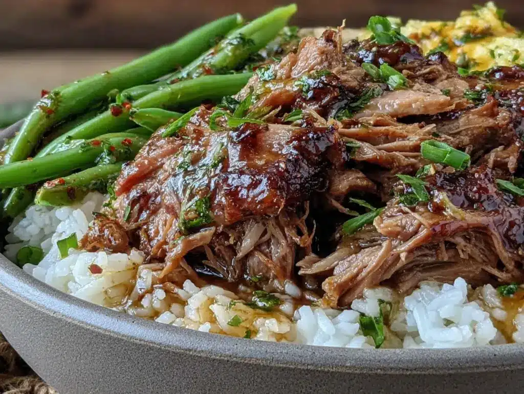 slow-cooker pulled pork dinner bowl - featured image