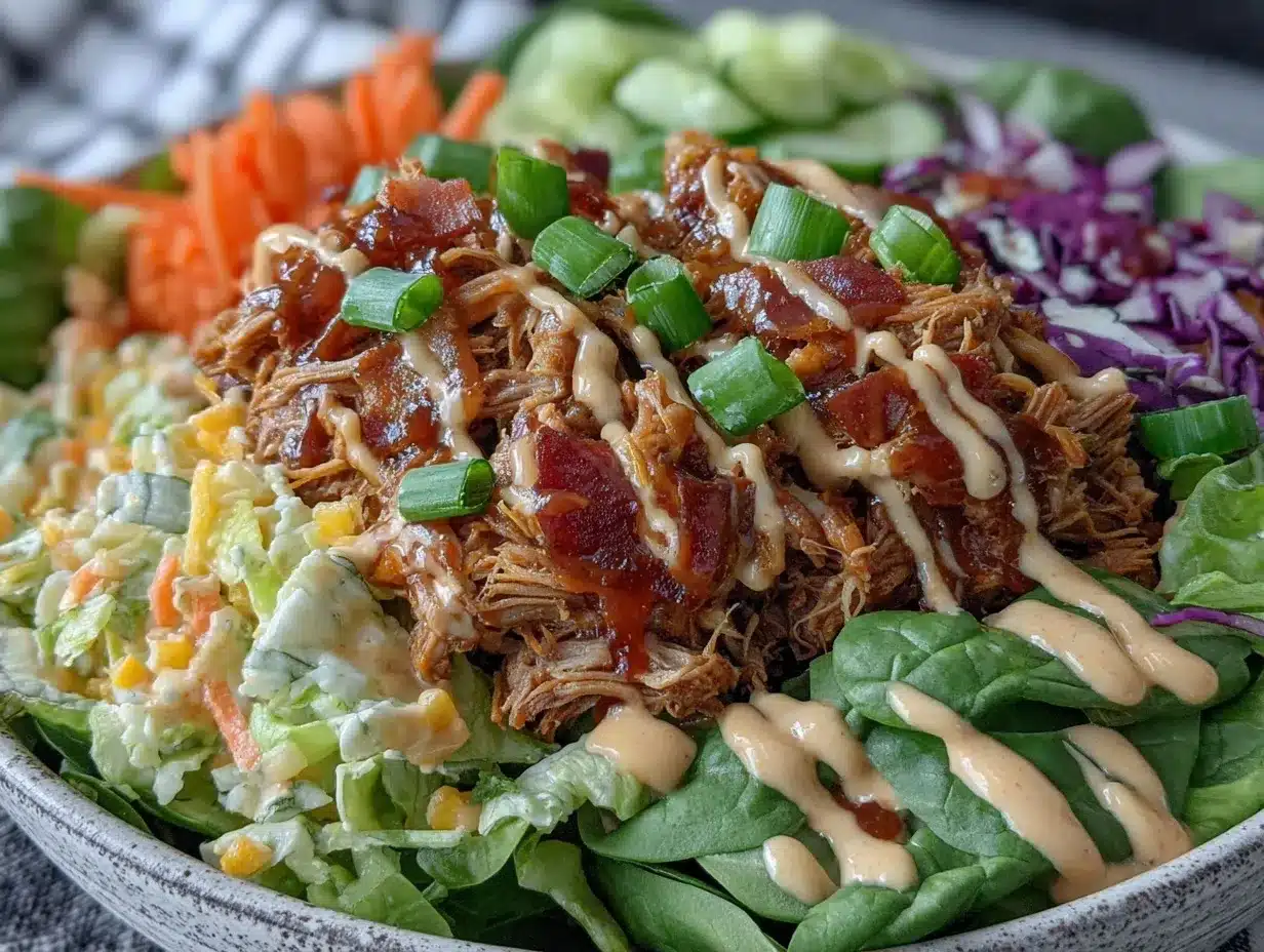 spicy buffalo pulled pork party bowl preparation steps