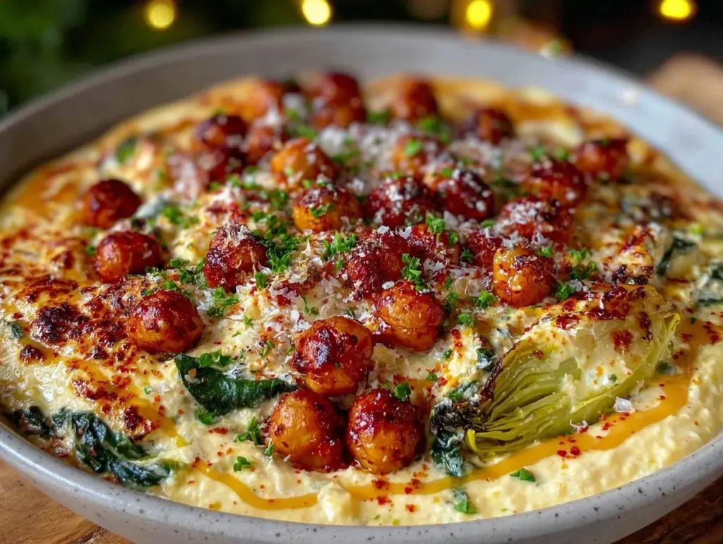 spinach-artichoke party bowl - featured image