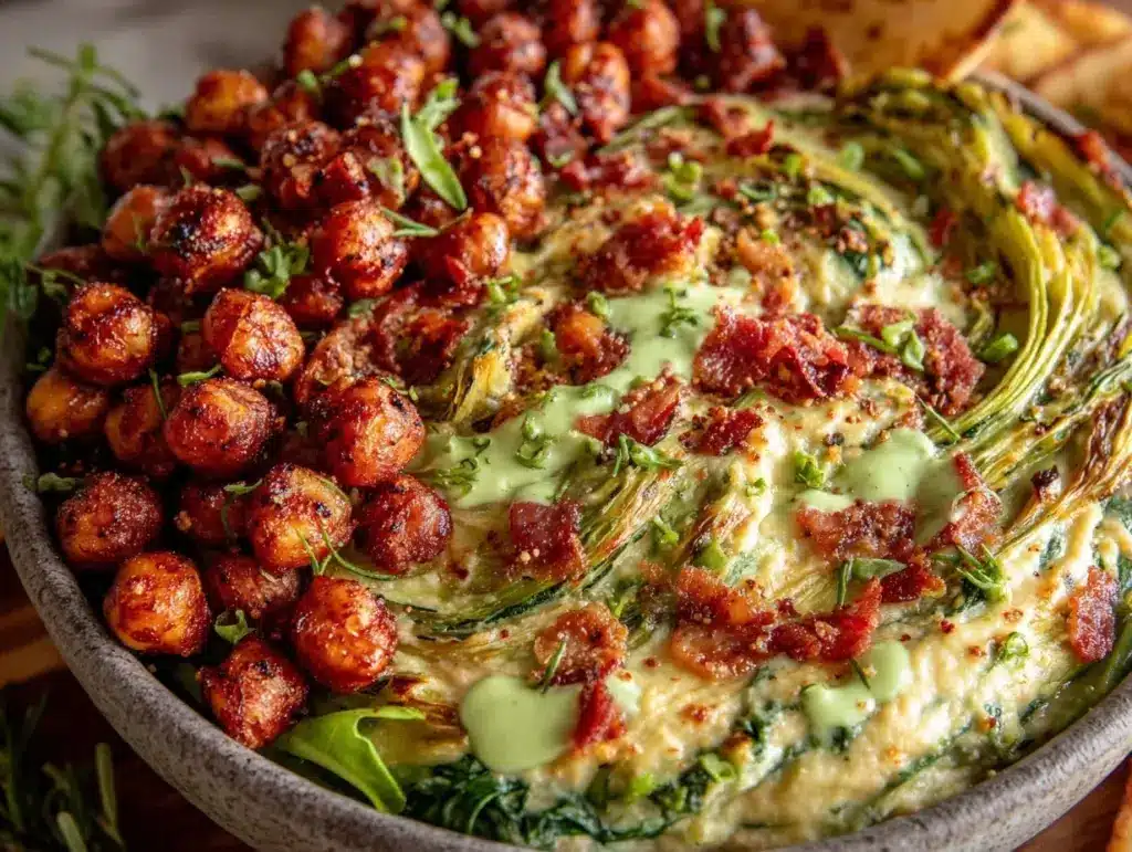 spinach artichoke party bowl - featured image
